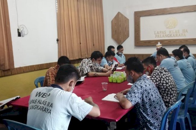 WBP Hindu Lapas Palangka Raya Rutin Laksanakan Ibadah Basarah