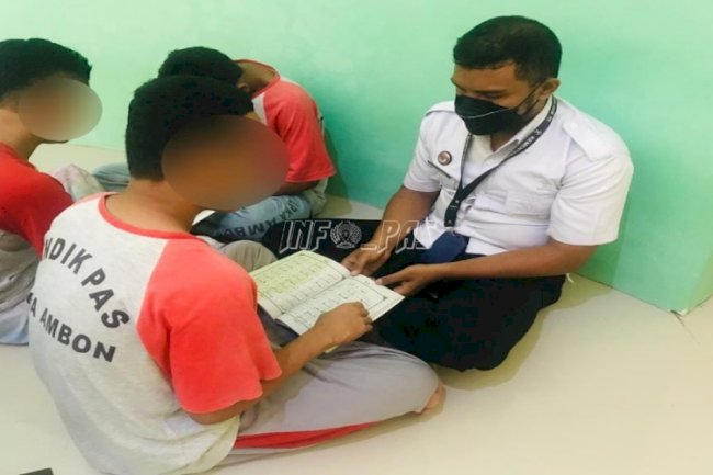Anak LPKA Ambon Belajar Baca Al-Qur’an