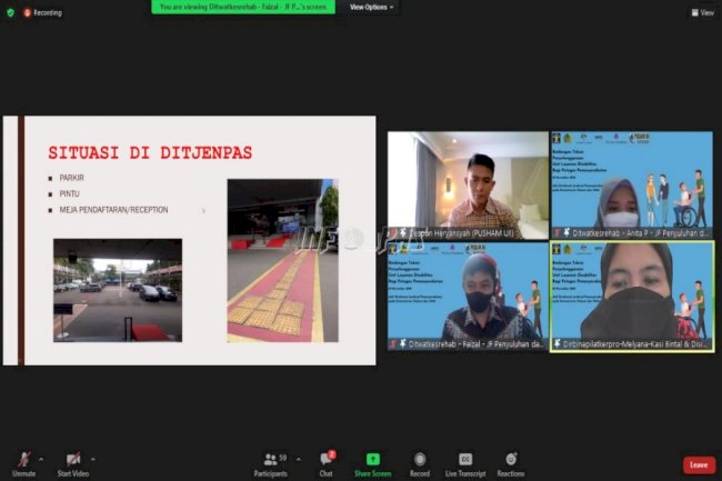 Tingkatkan Kualitas Layanan Penyandang Disabilitas, Ditjenpas Gelar Bimtek bagi Petugas