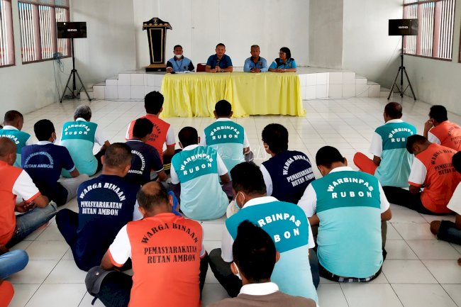 Karutan Ambon Ajak WBP Patuhi Aturan & Jaga Kebersihan