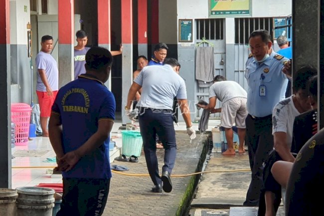 Antisipasi DBD, Petugas Lapas Tabanan Laksanakan PSN