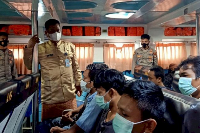 10 WBP Lapas Tanjungpandan Dilayar ke Pulau Bangka