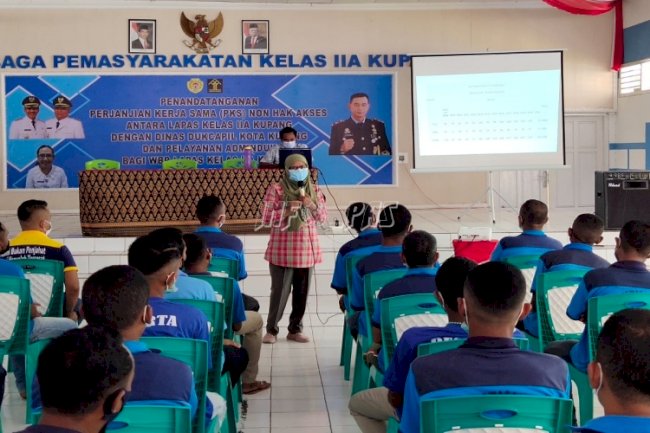 WBP Lapas Kupang Ikuti Mobile VCT bersama KPAD Kupang