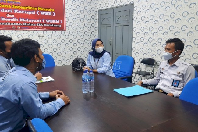Lapas Bontang Terima Kunjungan Tim Wasdal BMN dari KPKNL Kota Bontang