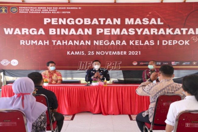 Gandeng Yayasan Hope Mahanaim Mulia, Rutan Depok Gelar Pengobatan Massal & Konseling