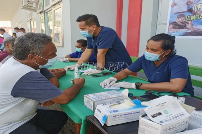 Ratusan WBP Lapas Saumlaki Ikuti Sosialisasi GERMAS & Pemeriksaan Kesehatan