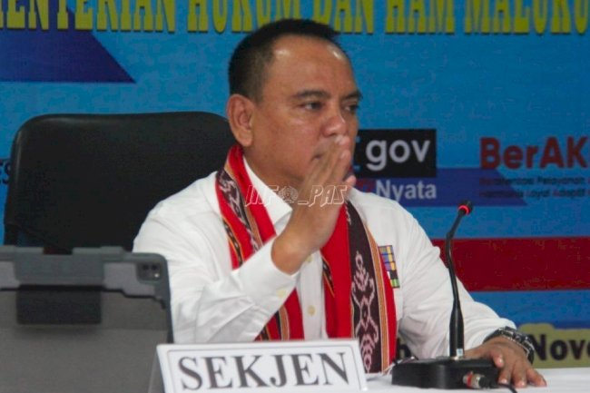 Kunjungi Maluku, Sekjen Kemenkumham Tekankan Nilai Ini