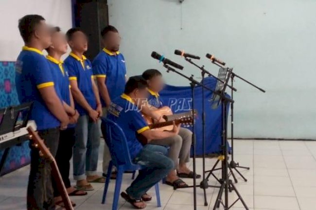 Sambut Natal, Lapas Tenggarong Gelar Lomba Vocal Group