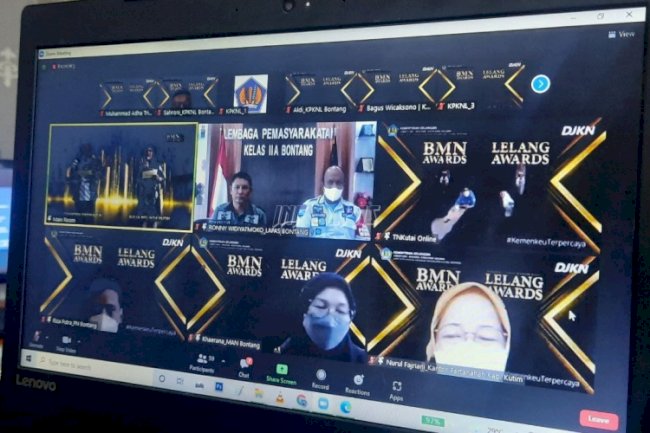 Lapas Bontang Raih Penghargaan BMN Tahun 2021 dari KPKNL Kota Bontang