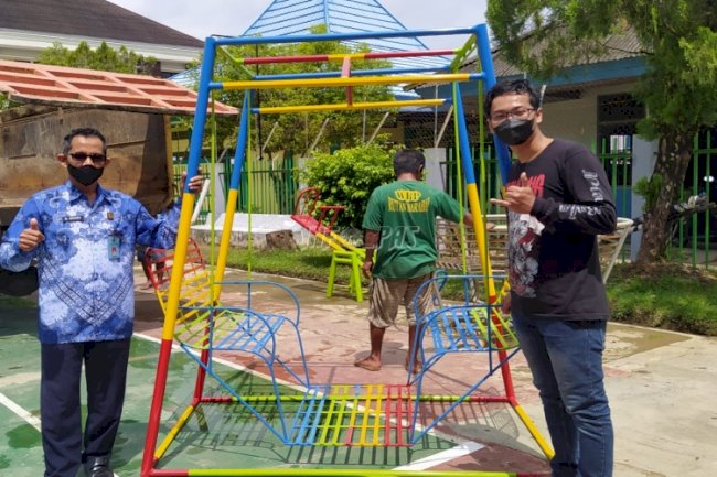 Rutan Barabai Terima Pesanan Sarana Bermain Anak