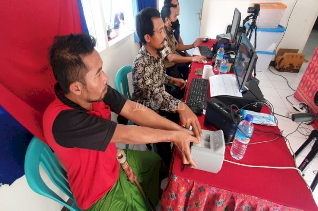 WBP Lapas Selong Lakukan Perekaman KTP-el