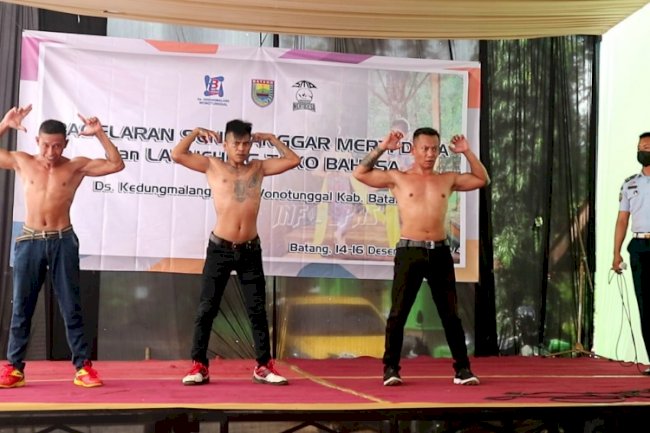 WBP Lapas Batang Pamer Otot pada Pagelaran Seni Sanggar Merti Desa