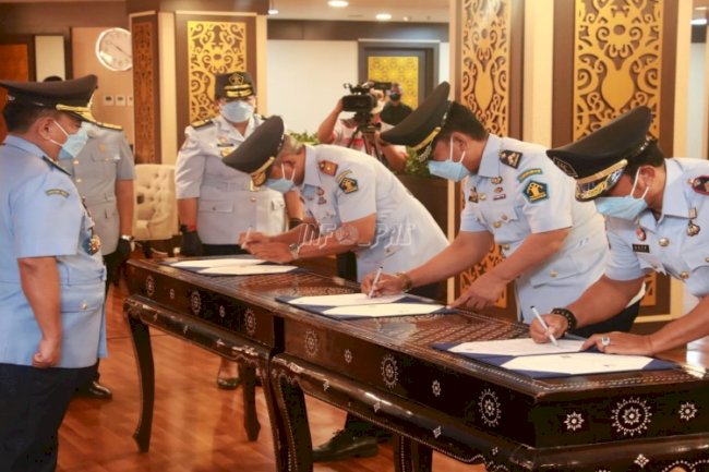 Jaga Dinamika Organisasi, Kemenkumham Lantik Tiga Pejabat Baru Kanwil Banten