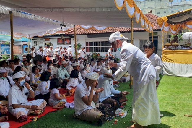 Lapas Tabanan Gelar Upacara Piodalan Pura Swagina 