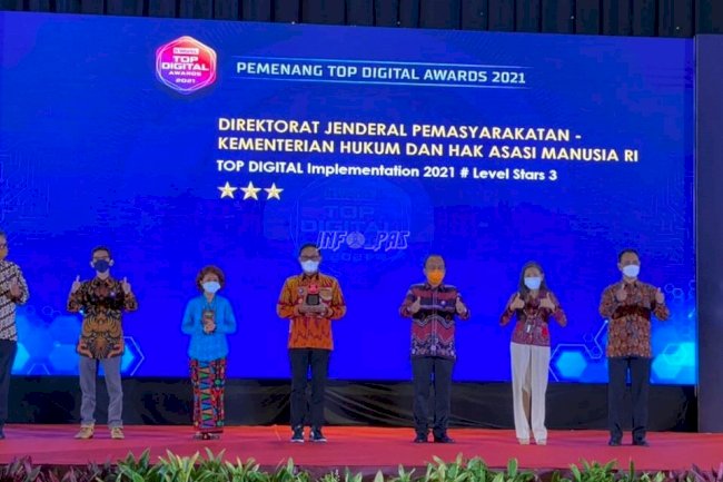 Ditjenpas Raih Penghargaan Top Digital Awards Level Stars 3