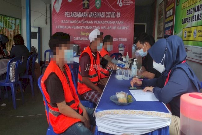 Lapas Sampit Kembali Gelar Vaksinasi COVID-19 bagi WBP