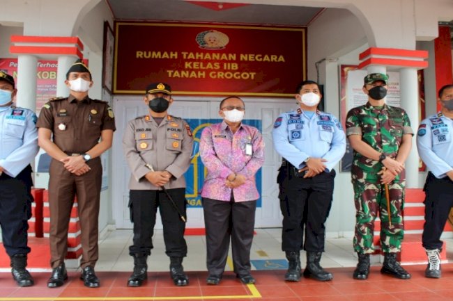  Rutan Tanah Grogot Sambut Kunjungan Forkopimda Paser