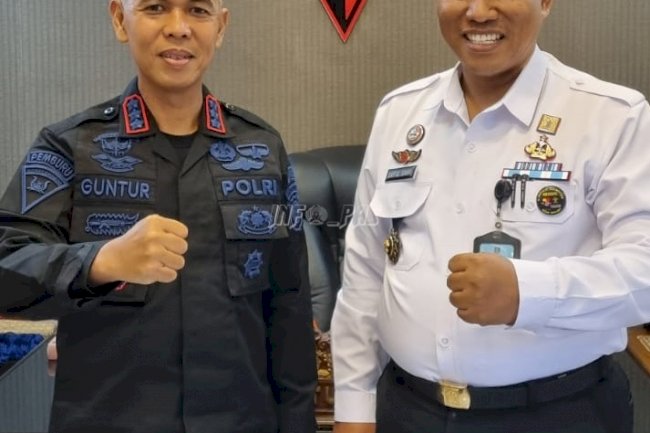 Koordinasikan Pengamanan Lapas/Rutan, Plt. Kadivpas Temui Dansat Brimob Polda Maluku