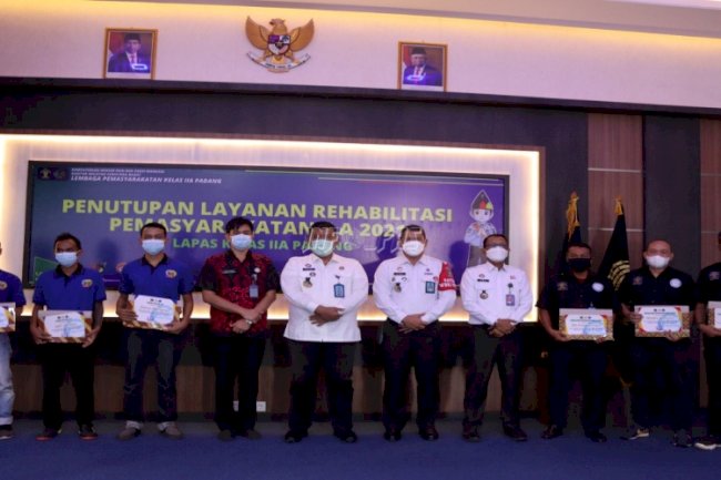 Akhiri Program Rehabilitasi, Lapas Padang Apresiasi Dukungan Mitra Kerja