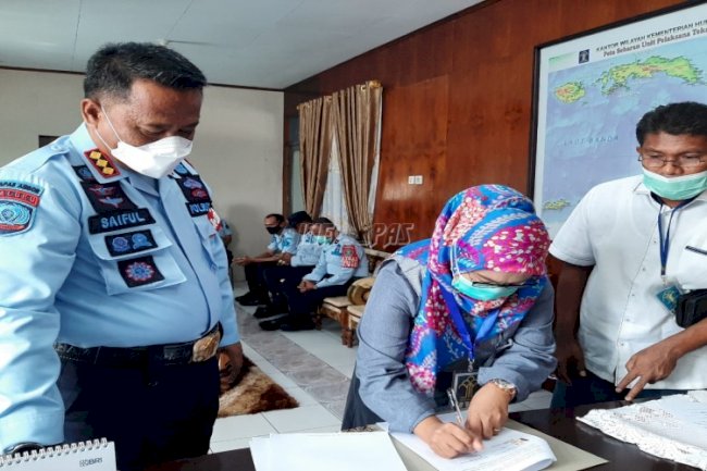 Lapas Ambon Teken Kontrak BAMA 2022 bagi WBP