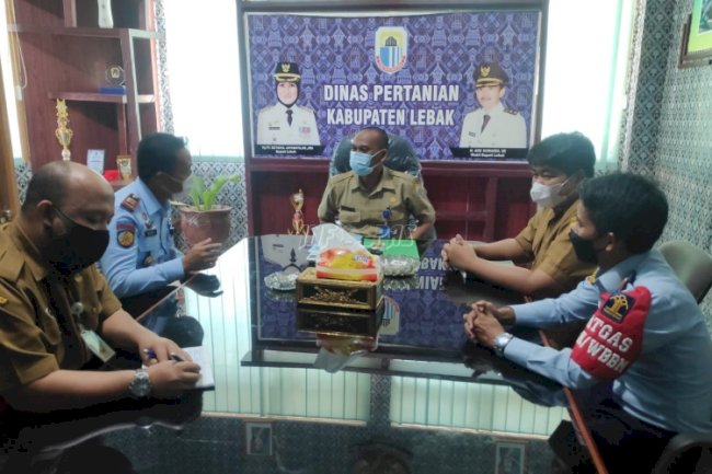 Sinergikan Program Kerja 2022, Kalapas Rangkasbitung Sambangi Dinas Pertanian Kab. Lebak