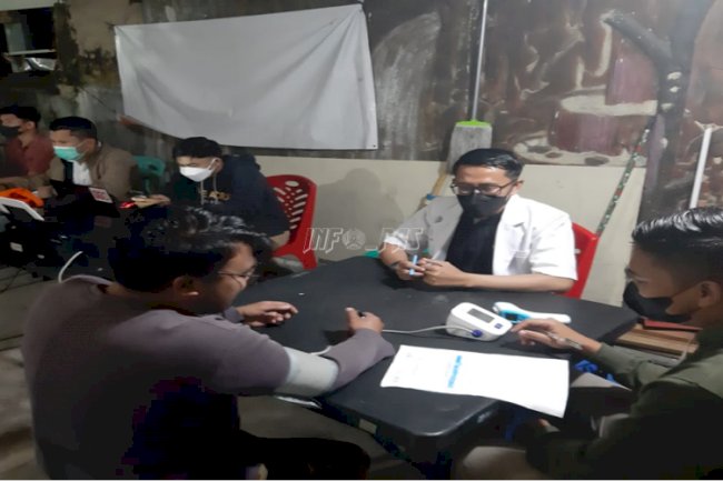 Tenaga Medis Rutan Padang Panjang Bantu Vaksinasi yang Digelar Koramil & Polres Padang Panjang