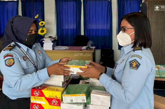 Penuhi Hak Kesehatan WBP, Lapas Ambon Tambah Stok Obat-Obatan