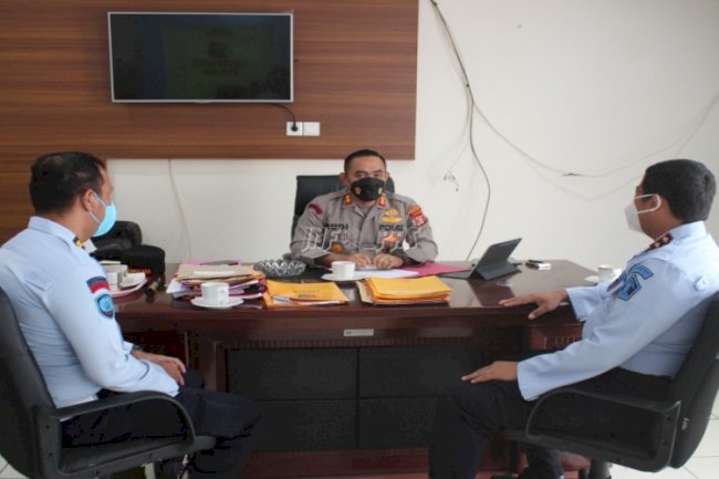 Awali Tahun 2022, Rutan Tanah Grogot Perkuat Sinergi dengan Polres Paser