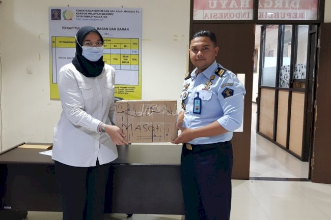 Rutan Masohi Terima 5 HT dari Ditjenpas