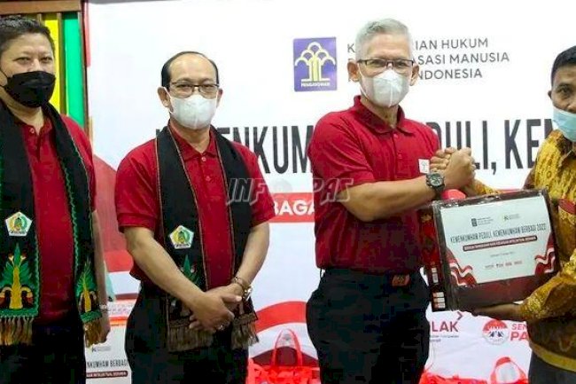 Lapas Lhoksukon Terima Penyaluran Bantuan Banjir Aceh Utara dari DJKI