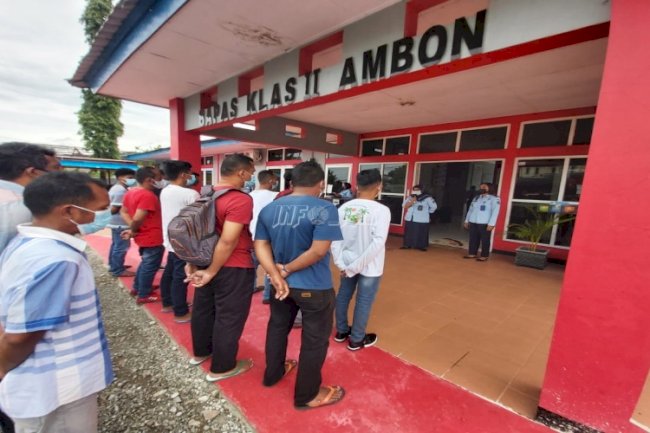 Kembali Terima WBP, Ini Pesan Plt. Kabapas Ambon