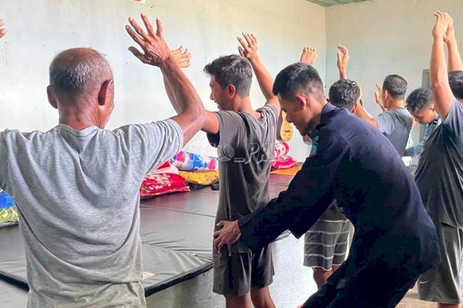 Deteksi Dini Gangguan Kamtib, Satuan Pengamanan Lapas Dobo Geledah Blok Hunian WBP