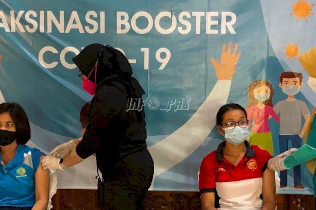 Puluhan Petugas Rutan Negara Dapat Suntikan Vaksin Dosis Booster