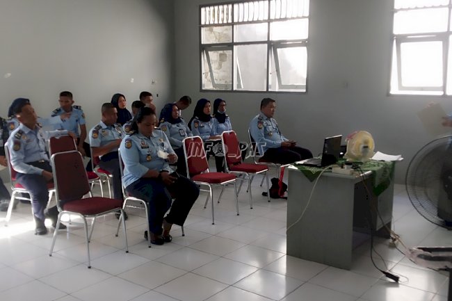 Petugas Lapas & Rupbasan Ikuti Sosialisasi Model Penyusunan SKP Terbaru 
