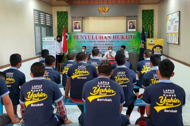 WBP Lapas Tanjungpandan Terima Sosialisasi Bantuan Hukum Gratis dari LKBH Belitung