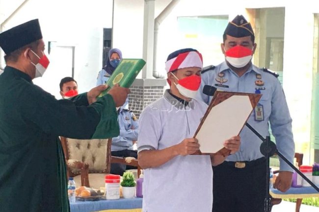 Napiter Lapas Kelas I Tangerang Ucapkan Sumpah Setia NKRI