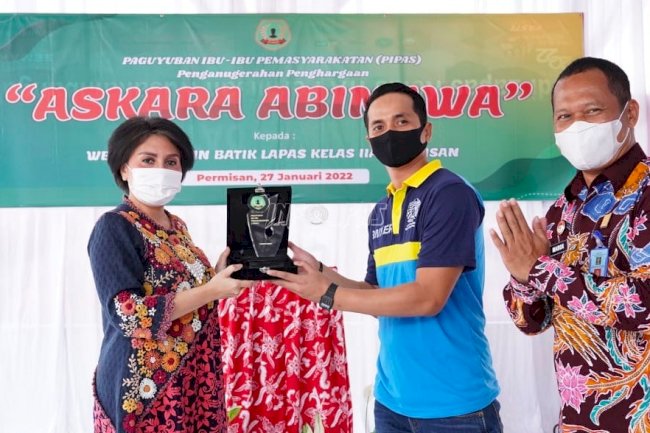 WBP Lapas Permisan Raih Anugerah “Askara Abinawa” dari Penasihat Utama PIPAS