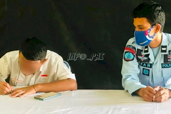 Anak LPKA Ambon Ikuti Ulangan Harian Secara Daring