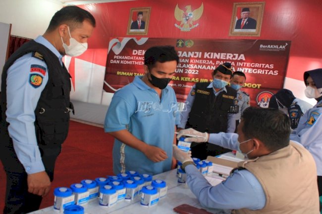 Tes Urine Dadakan, Lapas & Rutan Wujudkan P4GN