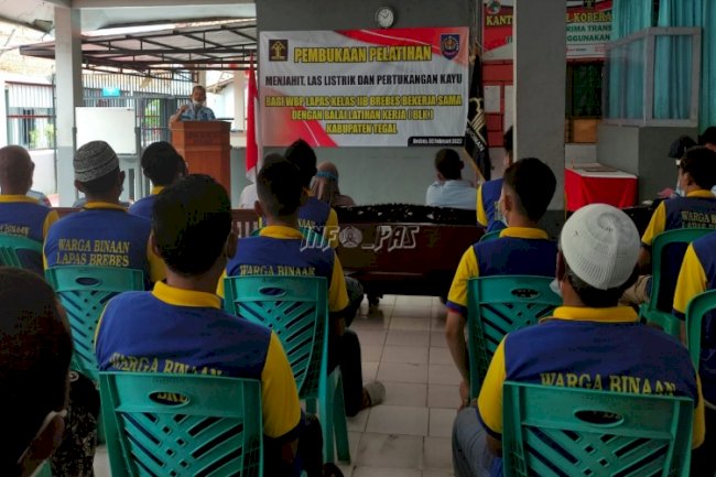Lapas Brebes-BLK Tegal Gelar Pelatihan Kemandirian Bersertifikasi Bagi WBP