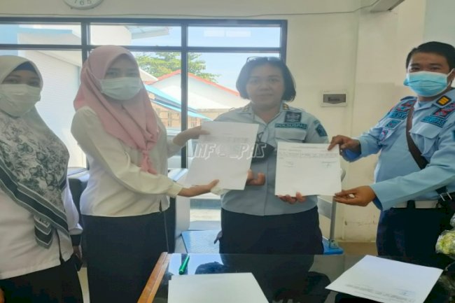 Lapas Palangka Raya Terima Obat-Obatan dan Masker dari Dinkes Provinsi Kalteng