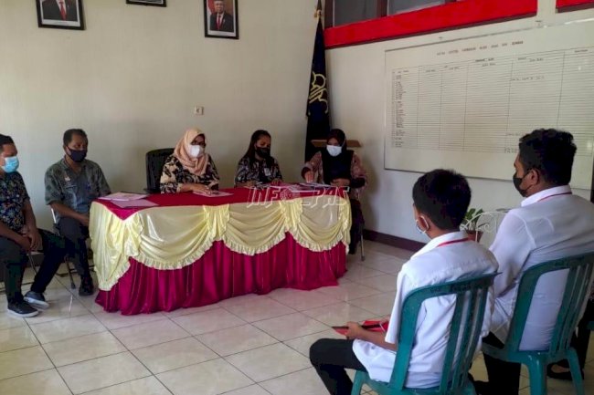 Uji Kompetensi Siswa SMKN 6, Ini Pesan Plt. Kepala Bapas Ambon