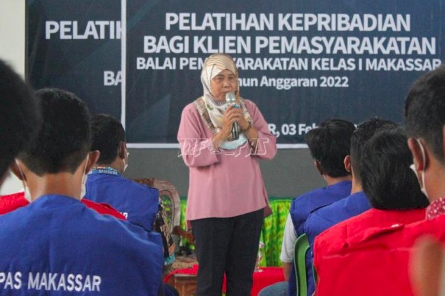 Klien Bapas Makassar Bisa Curhat dalam Bimbingan Kepribadian