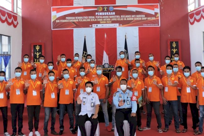 Buka Rehabilitasi Sosial Narkotika, Ini Pesan Plt. Kadivpas Maluku kepada WBP