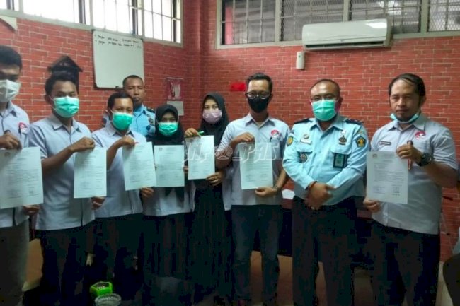 Komitmen Laksanakan Rehabilitasi WBP, Lapas Narkotika Pamekasan Teken Surat Pernyataan