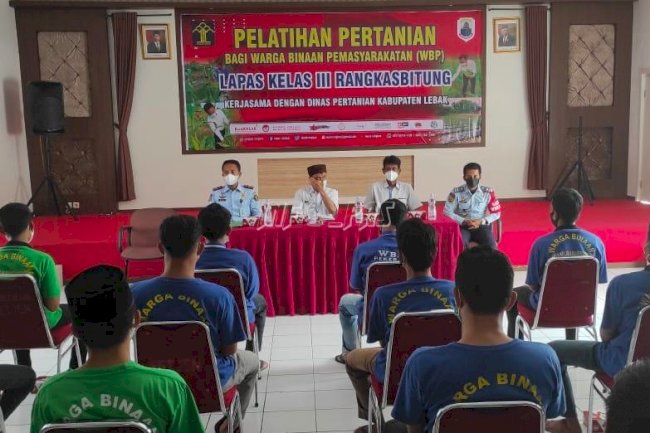 Ciptakan SDM Unggul, WBP Lapas Rangkasbitung Dibekali Pelatihan Pertanian