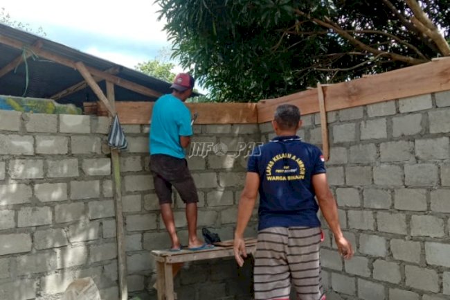 Cegah Gangguan Kamtib, Lapas Ambon Bangun Tembok Pembatas dengan Perumahan Sekitar