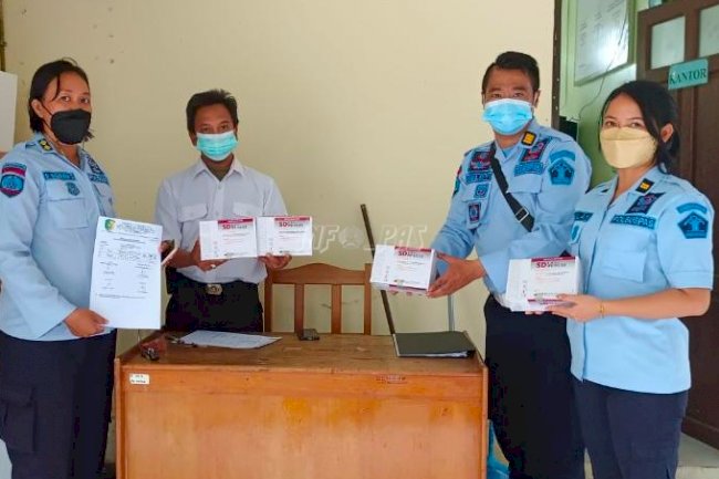 Terima 100 Alat Tes HIV, Bukti Sinergi Baik Lapas Palangka Raya dengan Stakeholder