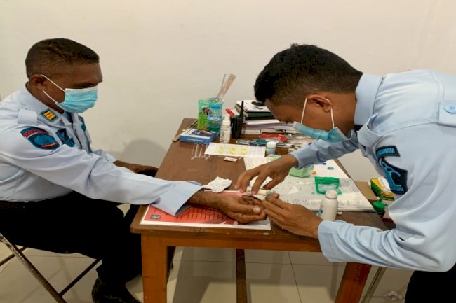 Lapas Saparua Pantau Kesehatan Petugas di Tengah Pandemi COVID-19