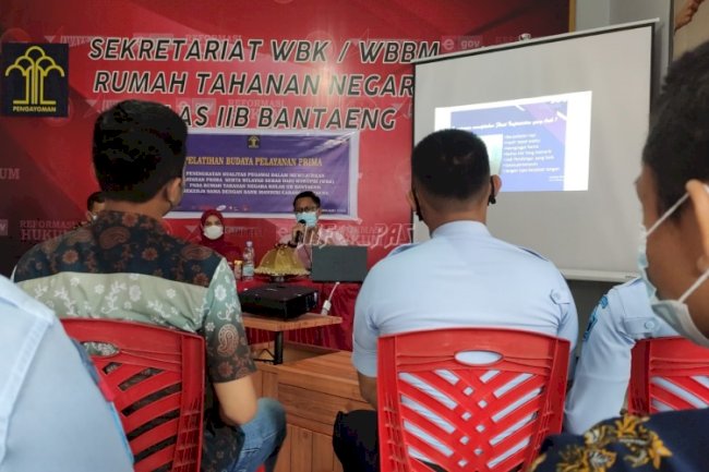 Materi Budaya Pelayanan Maksimalkan Pelayanan Publik di Rutan Bantaeng  